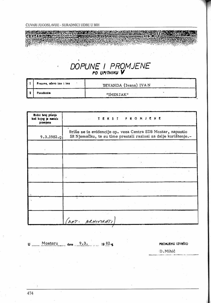 Ivan Bevanda Imenjak 2